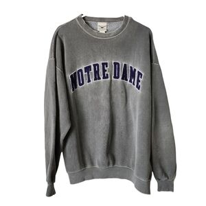 OARSMAN x NOTRE DAME x VINTAGE lived in crewneck‎ sweatshirt in grey